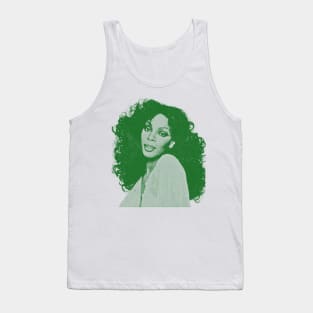 Donna summer //art drawing// green solid style Tank Top